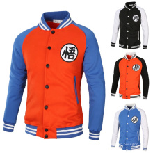 2021 Oversized Autumn And Winter New Fashion Foreign Trade Men's Dragonball Wukong Raglan Sleeve Sweater Baseball Jacket Coat